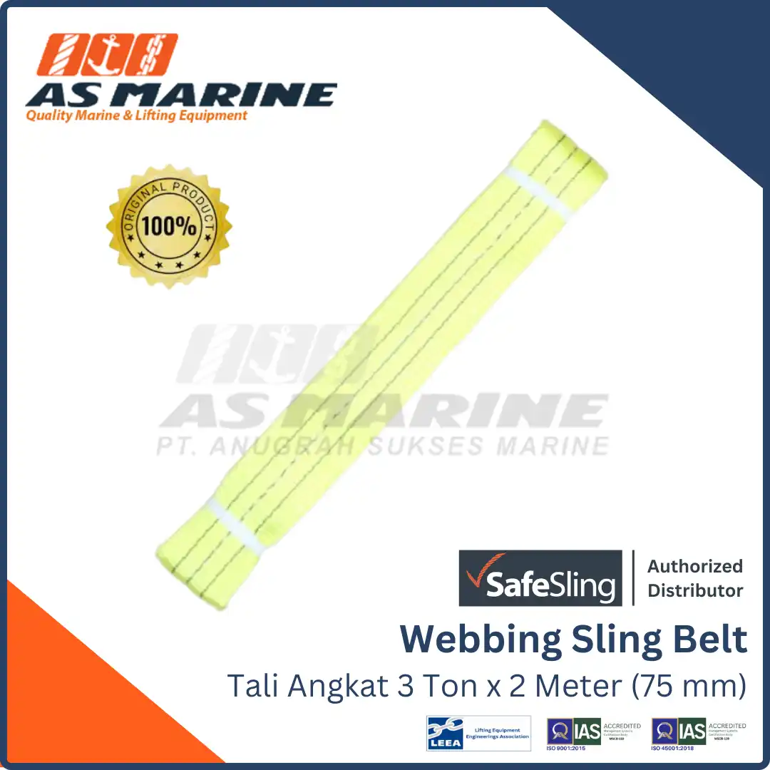 Webbing Sling Belt / Tali Angkat 3 Ton x 2 Meter Safesling